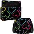 thumbnail image 1 of Skin Decal Wrap Compatible With Nintendo Switch Hearts, 1 of 4