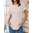 thumbnail image 3 of Women Short Sleeve Tunic Tops  S, 3 of 5