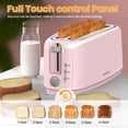 thumbnail image 5 of 【Ultra-Slim Space-Saving】4-Slice Long Slot Toaster, Dual 10-Inch Slots, 6 Shade Settings with Cancel/Reheat/Defrost, Removable Crumb Tray, Easy to Store Vertically, 5 of 6