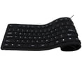 thumbnail image 4 of 85-Key Flexible Silicone Keyboard, Waterproof and Dustproof Foldable USB Wired Keyboard for PC, Laptop, and Travel Use B#007 Black, 4 of 9
