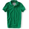 thumbnail image 1 of Aeropostale - Polo de rugby con logotipo de uniforme sólido para hombre, verde, XXL, 1 of 1