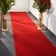 thumbnail image 5 of Efavormart 3Ft x 100Ft Red Rayon Wedding Aisle Runner, Non-Woven Carpet Runner, 5 of 11