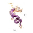 thumbnail image 5 of 3D Cartoon Dragon Pendant Keychain with Inlay Zinc Alloy Dragon Hanging Ornament Gift, 5 of 6