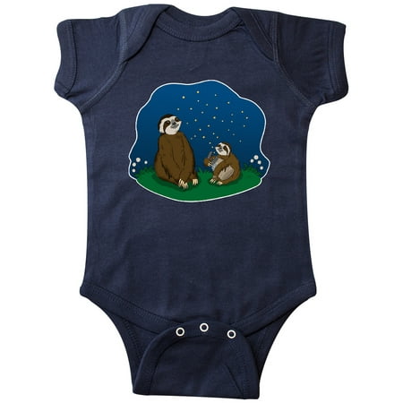 

Inktastic Fireflies With Summer Sloths Gift Baby Boy or Baby Girl Bodysuit