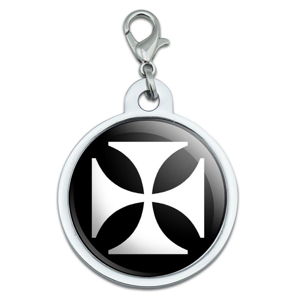 maltese cross dog tag