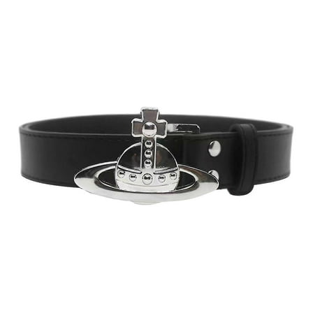 Alloy Leather Saturns Buckle Waist Belt Stylish Style Adjustable Waistband For Dating