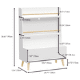 thumbnail image 4 of Jopath Kids Bin Storage and Two Shelf Bookcase for Bedroom,Playroom,White, 4 of 7
