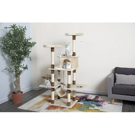UPC: 0810602021255 | Go Pet Club Busy Box 70 in. Cat Tree House