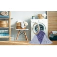 thumbnail image 2 of Ahgly Company Machine Washable Indoor Round Transitional Slate Blue Area Rugs, 4' Round, 2 of 7