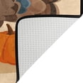 thumbnail image 5 of SKYSONIC 72x48in Turkey Pumpkins Maple Area Rug, Happly Thanksgiving Maple Non-Slip Floor Carpet for Indoor Living Dining Room and Bedroom Area, 5 of 7