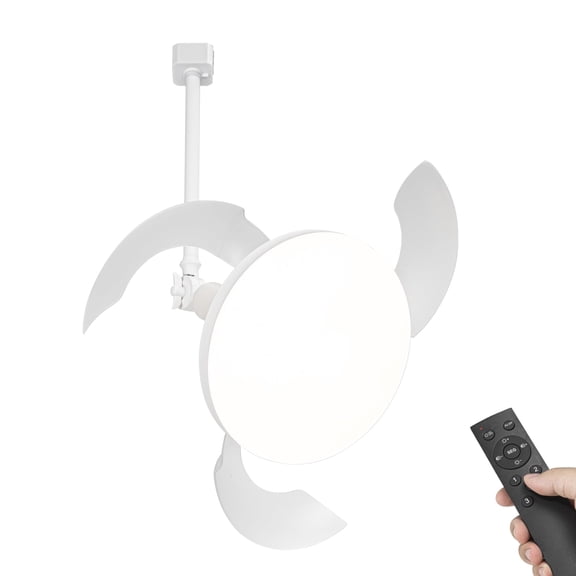 KAYYELAMP H-Type Track Lighting/Fan Remote Dimmable Adjusted Wind Power & Angle Automatic Retractable Fan Blades Modern Design For Bedroom Kitchen Indoor Plants