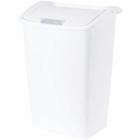 Rubbermaid 11.25 gal Dual Action Plastic Kitchen Lid, White