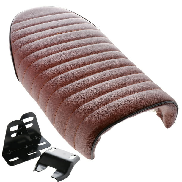 Asiento de motocicleta Vintage Sunnimix Cafe Racer Ajuste Para CG 125 Custom marrón