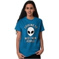 thumbnail image 4 of Funny Nerdy Aliens UFOs Believers Men's Graphic T Shirt Tees Brisco Brands X, 4 of 6