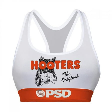 

Hooters 859690-large Restaurant Original Uniform PSD Sports Bra White & Orange - Large