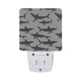 thumbnail image 2 of Shark Silhouettes Night Light 2 Pack LED Nightlight Plug into Wall Dusk to Dawn Sensor Soft White, 2 of 7