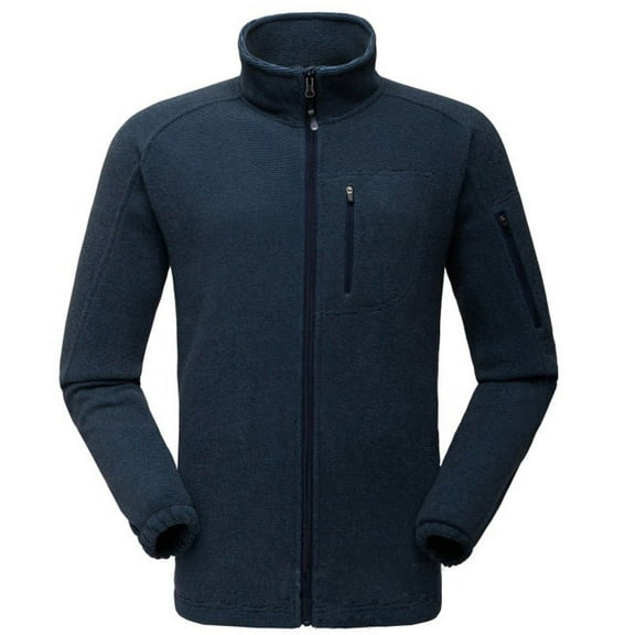 IROINNID Men's Zip Up Long Sleeve Solid Color Casual Outdoor Jacket Sweater Sport Warm Coat Outwear & Jackets