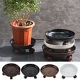thumbnail image 6 of Dengmore Plant Caddy with Wheels 13 Inches Heavy Duty Metal Plant Stand Base Rolling Plant Stand Round Plant Dolly Rollers Indoor Outdoor Flowerpot Tray on Casters to Carry Potted Flower Pot, 6 of 9