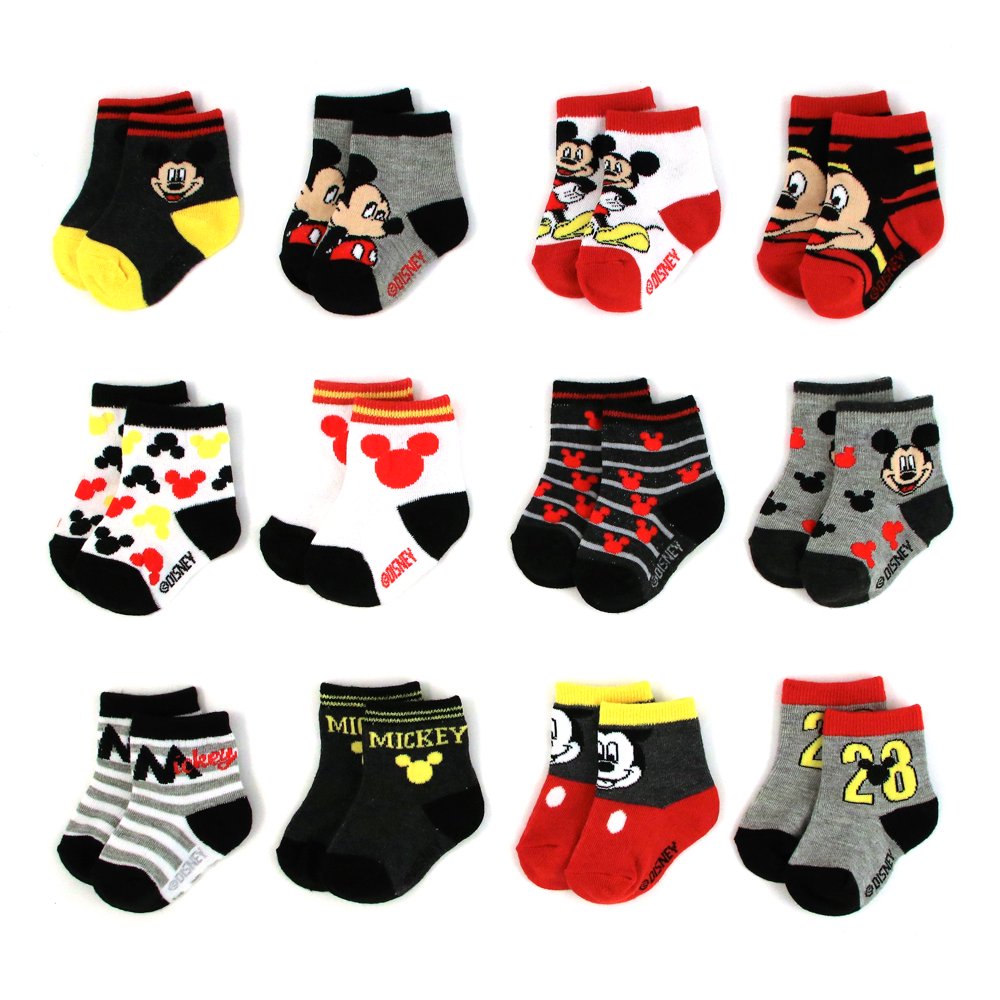 Disney Disney Mickey Mouse Baby Socks for Boy 06 months, 612 Months