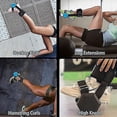 thumbnail image 2 of Correas de tobillo con mancuernas ajustables Anillos en D Pesas Entrenamiento de extensión de piernas Entrenador de tibia Equipo de fitness para gimnasio en casa, 2 of 5