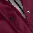 thumbnail image 4 of Womens Waterproof Raincoats Lightweight Windproof Hooded Raincoat Adjustable Windbreaker Rain Coats Travel Jacket Wine M, 4 of 4