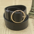 thumbnail image 4 of Ceinture Décontractée Mode en Cuir avec Boucle Ronde Cadeau de Noël, 4 of 6