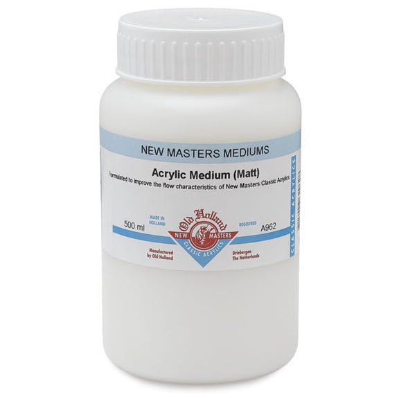 Old Holland New Masters Acrylic Medium - Matte, 500 ml jar