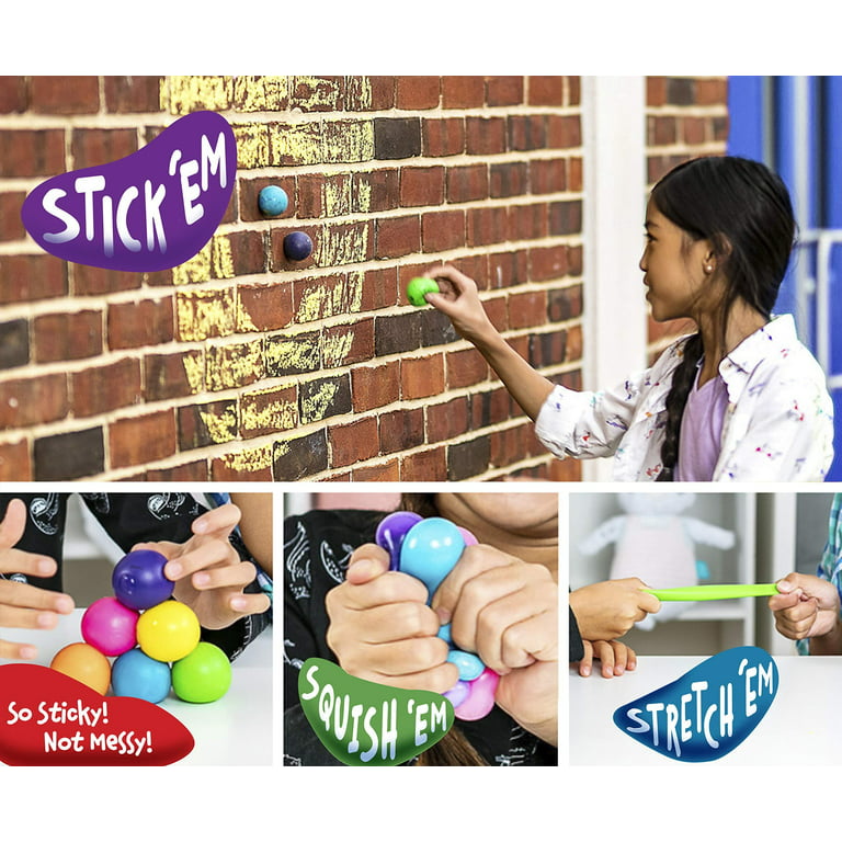 Crayola Globbles 6 Pack Assorted Colors Squish Fidget Toys Stress Balls