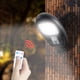 thumbnail image 1 of Luces solares para exteriores, luces de seguridad con sensor de movimiento, IP65, resistentes al agua, 10 W, LED B con control remoto y 3 modos de iluminación para cercas, patios, jardines,, 1 of 8