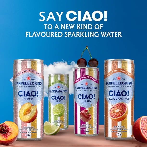 San Pellegrino CIAO! Cherry Flavoured Italian Sparkling Water