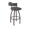 thumbnail image 2 of 861 Artemis 30" Swivel Bar Stool with Bronze Finish and Graph Coal Seat and Back, 2 of 5