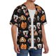 thumbnail image 2 of Fotbe Different Breeds Of Dogs Camisa Estampada de Manga Corta para Hombre, Casual de Verano, Estilo Playero, Sin Arrugas-Large, 2 of 5