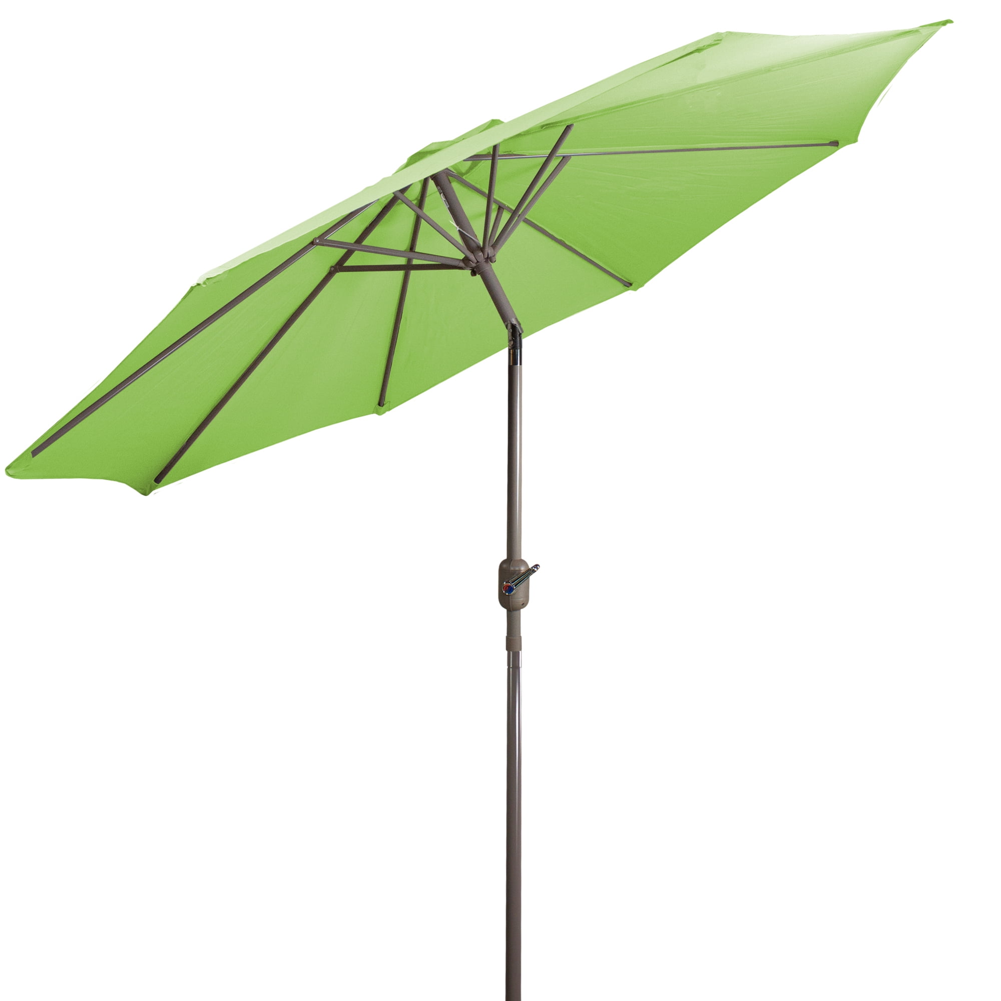 Northlight 9ft Outdoor Patio Market Umbrella with Hand Crank and Tilt, Lime Green