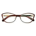 thumbnail image 3 of Premium Women Cateye Optical Frame Reading Glasses - Fashion Metal Readers- Eyeglasses, 3 of 4