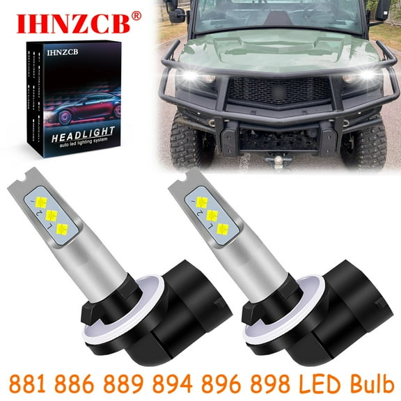 IHNZCB for John Deere Axe16948 Gator Xuv 560 550 590 620 625 825 835 850 865 Tractor / Lawn Mower LED Headlights Bulb High Low Beam 881 889 White,Y41