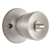 Brinks Keyed Entry Classic Bell Style Doorknob and Deadbolt Combo, Satin Nickel Finish