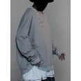 thumbnail image 2 of Niepce Inc Cotton Streetwear Kanji Embroidery Crewneck Sweatshirt (Men's), 2 of 8