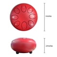 thumbnail image 3 of Tambor REGIS de acero, 15 cm, 8 notas con bolsa y mazos, color rojo, 3 of 7