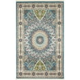 thumbnail image 1 of Unique Loom Narenj Medallion Pattern Design Rug 5' x 8' Rectangle Blue/Tan, 1 of 1