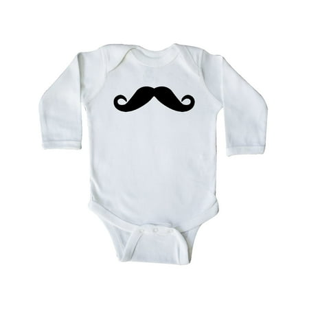 

Inktastic Mustache Gift Baby Boy or Baby Girl Long Sleeve Bodysuit