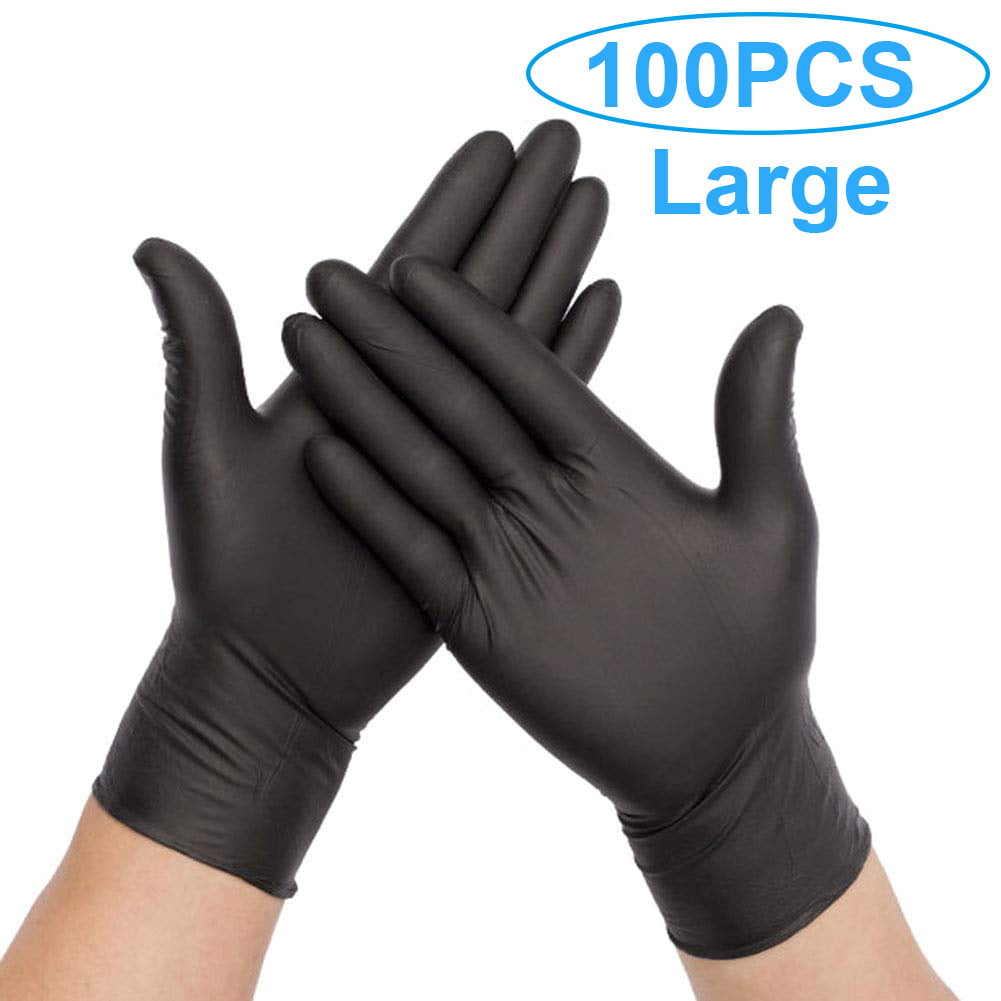 Large 300pcs Disposable Powder-Free Nitrile Medical Exam Gloves Latex Free 