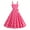 Dark Pink, variant on Callipe Women Dress Princess Style A-line Big Hem Shirring Ruffle Color Matching Tight Elastic Waist Sleeveless Christmas Party Prom Dress