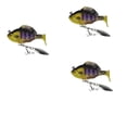 thumbnail image 2 of Bisitoy 3Pcs Paddle Tail Swimbaits Fishing Lures, Pre-Rigged Soft Bait with Spinner Blades & 3D Eyes, Weedless Hidden Hook for Bass Trout, Freshwater Saltwater Gear (g), 2 of 5