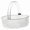 thumbnail image 4 of Cesta para Freidora de Aire Cesta de Malla de Acero Inoxidable con Asa Accesorio para Cocinar Freír Hornear Asar Función Adecuada para Cocina, 4 of 9