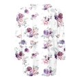 thumbnail image 4 of EHTMSAK Womens Plus Size Tops 3/4 Sleeve Loose Fitted Work Tops Office Professional Floral Fashion Blouses for Women Clearance Crew Neck Elbow Length Tee Shirts Orange XL, 4 of 5