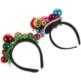 thumbnail image 4 of 2 PCS Delicate Navidad Hoops de cabello Navidad Havenas temáticas Chic Hobles Hoops (color surtido), 4 of 5