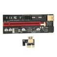 thumbnail image 3 of Tarjeta elevadora PCIE 1X a 16X cable USB flexible Tarjeta gráfica para minería PCB Interfaz PCIe Riser de 6 pines Cable blindado multicapa para Win 8 para Win 10 para Win7, 3 of 8