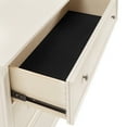 thumbnail image 4 of Weston Home Erro Adult Linen Face 3-Drawer Wood Dresser, White, 4 of 9