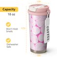 thumbnail image 4 of 18oz Double Drinking Coffee Mug – Vacuum Insulated Stainless Steel Travel Cup with Leakproof Lid, 316 Steel Thermos Tumbler for Hot & Cold Beverages, 4 of 7