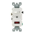 thumbnail image 2 of Leviton 15 amps Single Pole Combination Switch w/ Pilot White 1 pk, 2 of 2